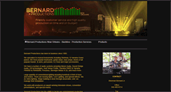 Desktop Screenshot of bernardproductions.com